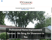 Tablet Screenshot of exteriordesignsllc.com